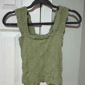 Free People Sage Green Love Letter Cami
